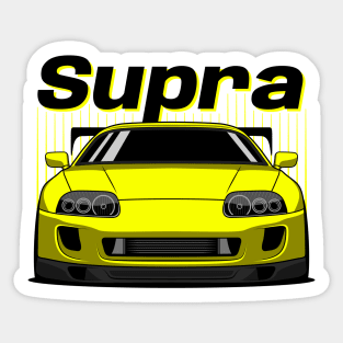 JDM Yellow Supra Sticker